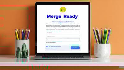 Merge Ready newsletter signup illustration